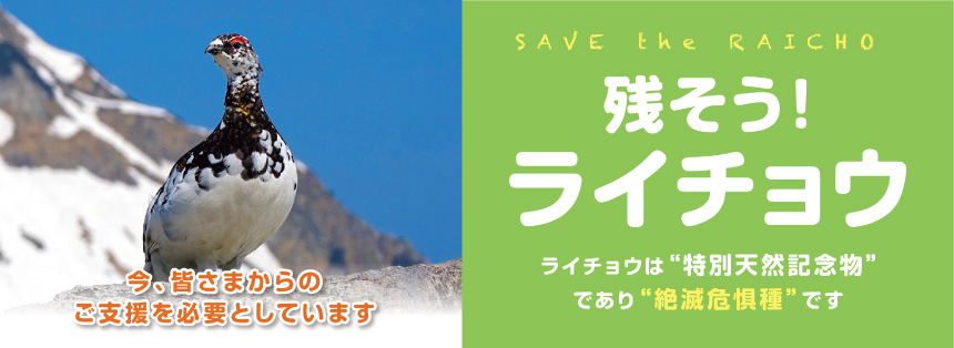 ライチョウ基金 について 森を元気に 人を元気に 富山市ファミリーパーク